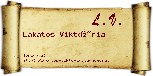 Lakatos Viktória névjegykártya